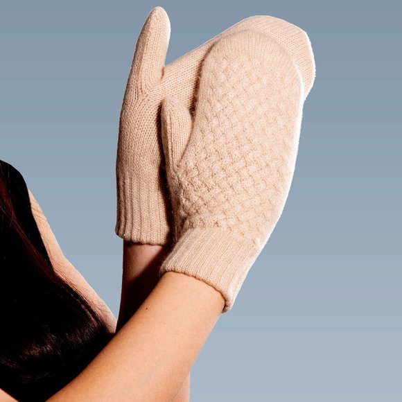 100 percent Cashmere | lightweight warm winter mittens | Best Winter Mittens - Picture 3 of 8